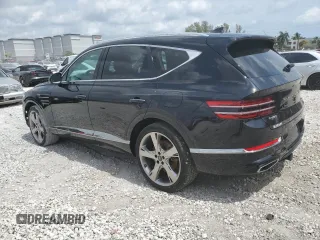 2022 Genesis GV80 with VIN KMUHCESC4NU080544, listed as a Copart auction lot 50538965 with 27,720 mi miles and Salvage title. Bid and sale history available at DreamBid. Image 2.