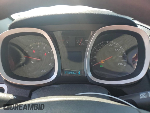 2017 Chevrolet Equinox LS with VIN 2GNALBEK5H1530800, listed as a Copart auction lot 52410655 with 107,724 mi miles and Salvage Title. Bid and sale history available at carsss.com. Image 9.