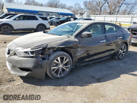 2017 Nissan Maxima S with VIN 1N4AA6AP8HC425563, listed as a Copart auction lot 48754235 with 50,812 mi miles and Salvage Title. Bid and sale history available at DreamBid. Image 1.