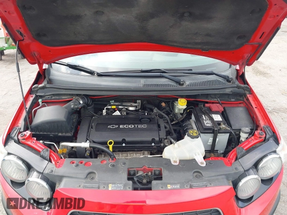 2013 Chevrolet Sonic LT with VIN 1G1JC6SHXD4172738, listed as a IAAI auction lot 41872916 with 105,829 mi miles. Bid and sale history available at carsss.com. Image 10.