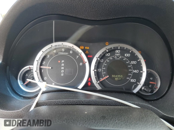 2009 Acura TSX with VIN JH4CU26619C017389, listed as a Copart auction lot 62954645 with 304,353 mi miles and Salvage title. Bid and sale history available at DreamBid. Image 9.