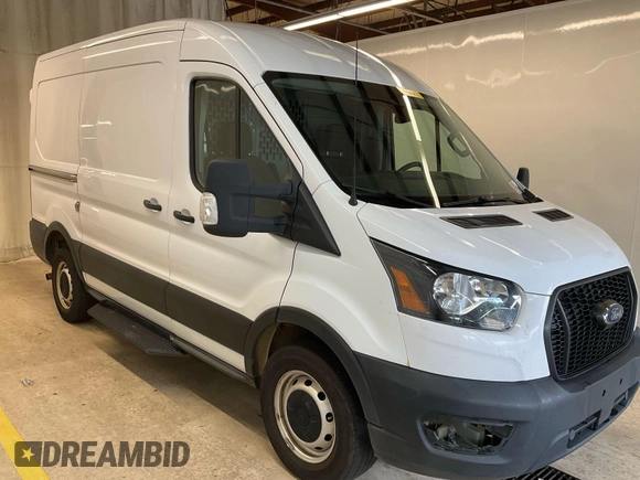 2021 Ford Transit Cargo with VIN 1FTBR1CG4MKA80751, listed as a IAAI auction lot 42859733 with 80,844 mi miles and . Bid and sale history available at DreamBid. Image 33.
