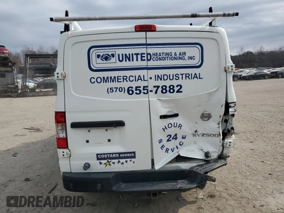 2018 Nissan NV SV with VIN 1N6AF0KY2JN814125, listed as a Copart auction lot 48872765 with 123,301 mi miles and Salvage Title. Bid and sale history available at carsss.com. Image 6.