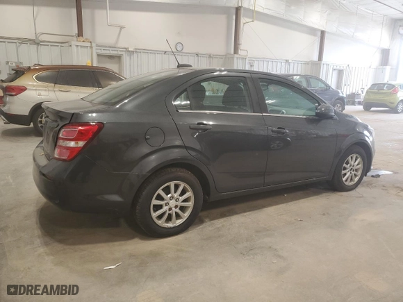 2017 Chevrolet Sonic LT with VIN 1G1JD5SBXH4119160, listed as a Copart auction lot 41571755 with 184,284 mi miles and Clean Title. Bid and sale history available at carsss.com. Image 3.