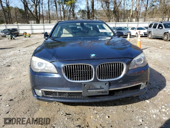 2011 BMW 7 Series 750Li with VIN WBAKB8C54BC852293, listed as a Copart auction lot 45215695 with 179,986 mi miles and Salvage title. Bid and sale history available at DreamBid. Image 5.