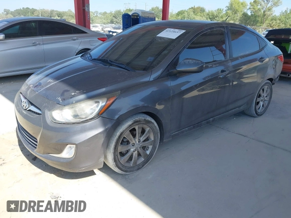 2012 Hyundai Accent GLS with VIN KMHCU4AE5CU246327, listed as a IAAI auction lot 42124657 with 139,287 mi miles. Bid and sale history available at carsss.com. Image 2.