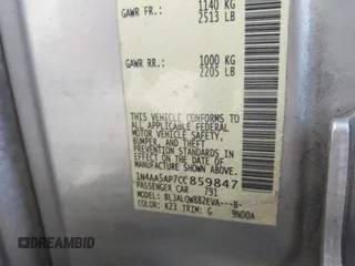 2012 Nissan Maxima SV с VIN 1N4AA5AP7CC859847, выставлен на аукционе IAAI как лот 42534138 с пробегом 274 255 миль миль и . История ставок и продаж доступна на DreamBid. Изображение 9.