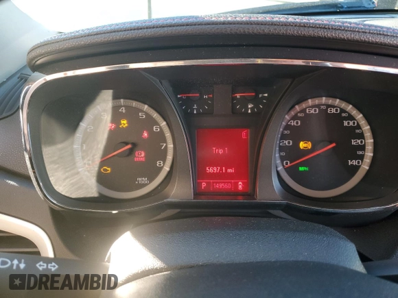 2011 GMC Terrain SLE-2 with VIN 2CTFLSE51B6322338, listed as a Copart auction lot 80619894 with 149,560 mi miles and Salvage Title. Bid and sale history available at carsss.com. Image 9.