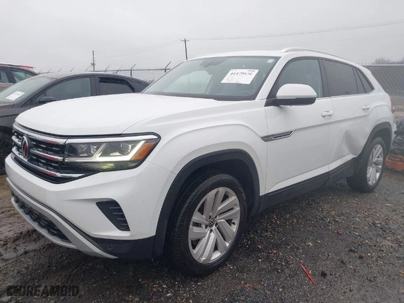 2023 Volkswagen Atlas Cross Sport 3.6L V6 SE w/Technology with VIN 1V2KE2CA7PC208457, listed as a IAAI auction lot 41479156 with 45,704 mi miles. Bid and sale history available at carsss.com. Image 2.