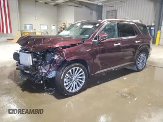 2024 Hyundai Palisade Calligraphy z VIN KM8R74GE8RU654886, wystawiony jako Copart lot #48229555 z przebiegiem 12 957 mil mil oraz Czysty tytuł • Clean title. Historia ofert i sprzedaży dostępna na DreamBid. Obrazek 1.