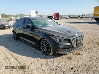 2019 Genesis G80 Sport with VIN KMHGN4JB6KU289917, listed as a Copart auction lot 75815714 with 45,346 mi miles and Salvage Title. Bid and sale history available at DreamBid. Image 10.
