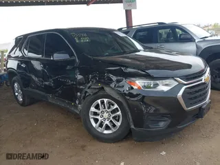 2018 Chevrolet Traverse LS with VIN 1GNERFKW1JJ105973, listed as a IAAI auction lot 41939730 with 153,336 mi miles. Bid and sale history available at carsss.com. Image 1.