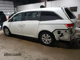 2015 Honda Odyssey EX-L with VIN 5FNRL5H68FB042107, listed as a Copart auction lot 51000525 with 140,793 mi miles and Salvage Title. Bid and sale history available at DreamBid. Image 2.