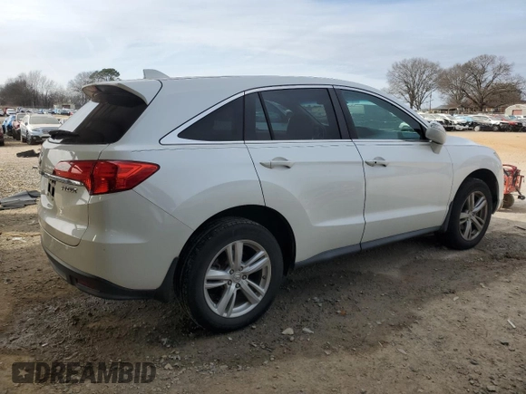 2014 Acura RDX Tech Pkg with VIN 5J8TB3H53EL002695, listed as a Copart auction lot 46033125 with 186,300 mi miles and Salvage Title. Bid and sale history available at carsss.com. Image 3.