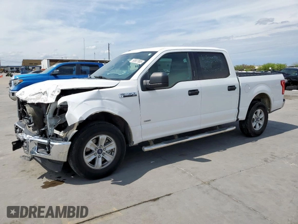2017 Ford F-150 XL with VIN 1FTEW1CG5HFA76227, listed as a Copart auction lot 50807885 with 164,498 mi miles and Salvage Title. Bid and sale history available at DreamBid. Image 1.