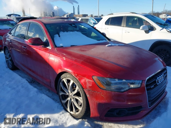 2013 Audi A6 3.0T Prestige with VIN WAUJGAFC5DN030463, listed as a IAAI auction lot 41304345 with 134,216 mi miles. Bid and sale history available at carsss.com. Image 1.