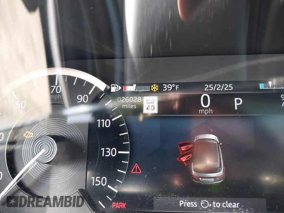2023 Land Rover Range Rover Evoque S with VIN SALZJ2FX4PH191446, listed as a IAAI auction lot 41651564 with 26,028 mi miles and . Bid and sale history available at DreamBid. Image 15.