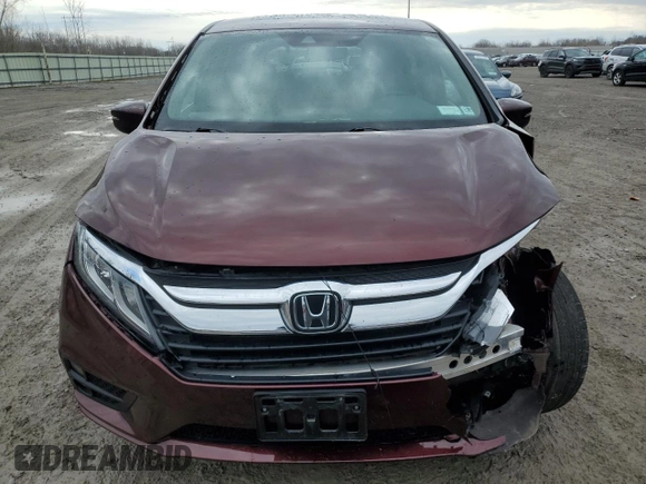 2019 Honda Odyssey EX-L with VIN 5FNRL6H70KB130948, listed as a Copart auction lot 52686395 with 35,632 mi miles and Salvage Title. Bid and sale history available at DreamBid. Image 5.