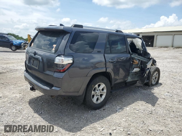 2021 Toyota 4Runner SR5 Premium with VIN JTENU5JR2M5929292, listed as a Copart auction lot 60743695 with 50,725 mi miles and Salvage title. Bid and sale history available at DreamBid. Image 3.