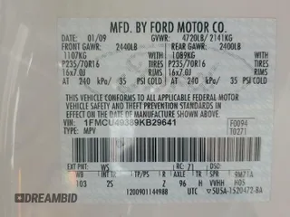 2009 Ford Escape Hybrid z VIN 1FMCU49389KB29641, wystawiony jako Copart lot #51164235 z przebiegiem 131 596 mil mil oraz Szkoda całkowita • Salvage title. Historia ofert i sprzedaży dostępna na DreamBid. Obrazek 12.