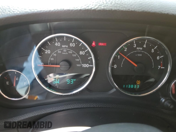 2012 Jeep Wrangler Sport with VIN 1C4AJWAG6CL247929, listed as a Copart auction lot 58942515 with 113,833 mi miles and Salvage title. Bid and sale history available at DreamBid. Image 9.