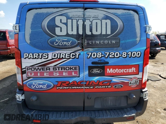2015 Ford Transit z VIN 1FTYE9ZM5FKA60965, wystawiony jako Copart lot #71811834 z przebiegiem 291 593 mil mil oraz Szkoda całkowita • Salvage title. Historia ofert i sprzedaży dostępna na DreamBid. Obrazek 6.