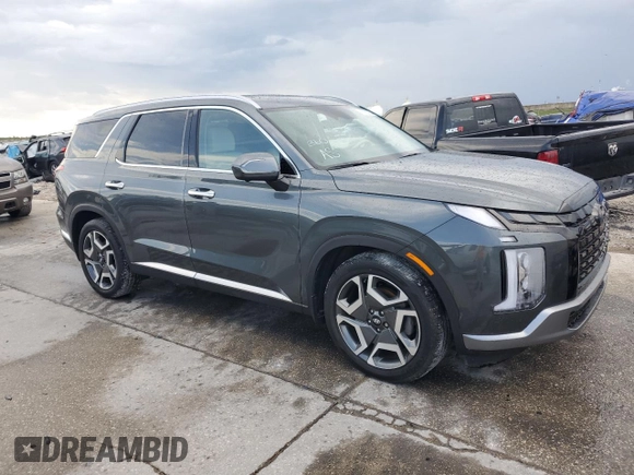 2023 Hyundai Palisade Limited z VIN KM8R54GE5PU615630, wystawiony jako Copart lot #55163255 z przebiegiem 45 922 mil mil oraz Szkoda całkowita • Salvage title. Historia ofert i sprzedaży dostępna na DreamBid. Obrazek 4.