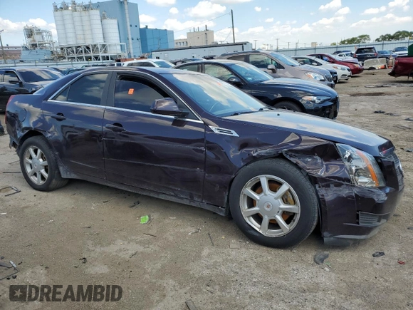 2009 Cadillac CTS AWD w/1SA with VIN 1G6DG577690160882, listed as a Copart auction lot 76880114 with 0 mi miles and Salvage Title. Bid and sale history available at carsss.com. Image 4.