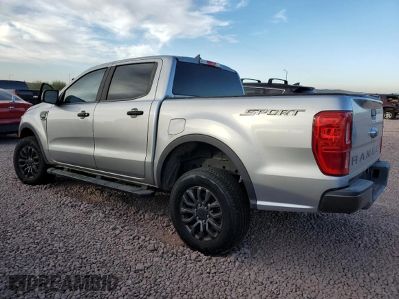2021 Ford Ranger XL with VIN 1FTER4EHXMLD23865, listed as a Copart auction lot 43779385 with 39,744 mi miles and Salvage Title. Bid and sale history available at DreamBid. Image 2.