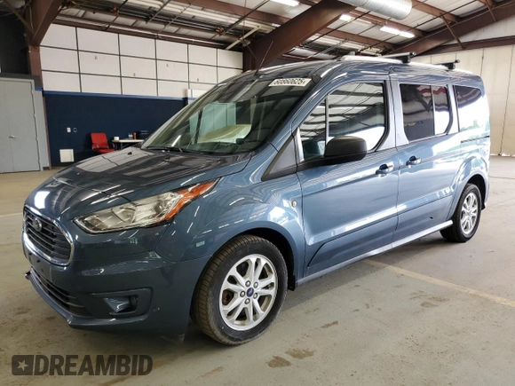 2020 Ford Transit Connect XLT z VIN NM0GE9F27L1445568, wystawiony jako Copart lot #60860625 z przebiegiem 89 558 mil mil oraz Czysty tytuł • Clean title. Historia ofert i sprzedaży dostępna na DreamBid. Obrazek 1.