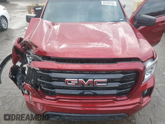2021 GMC Sierra 1500 Elevation with VIN 3GTU9CED8MG409112, listed as a Copart auction lot 84196104 with 33,285 mi miles and Salvage Title. Bid and sale history available at DreamBid. Image 11.