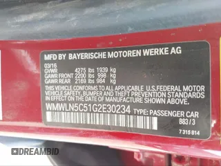 2016 MINI Clubman z VIN WMWLN5C51G2E30234, wystawiony jako IAAI lot #41408299 z przebiegiem 81 895 mil mil oraz . Historia ofert i sprzedaży dostępna na DreamBid. Obrazek 9.