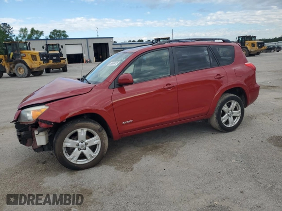 2007 Toyota RAV4 Sport with VIN JTMZD32V476028588, listed as a Copart auction lot 56680415 with 128,025 mi miles and Salvage title. Bid and sale history available at DreamBid. Image 1.