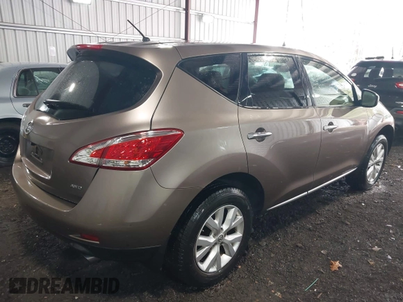 2012 Nissan Murano SV with VIN JN8AZ1MW9CW229619, listed as a IAAI auction lot 41943400 with 124,198 mi miles and . Bid and sale history available at carsss.com. Image 4.