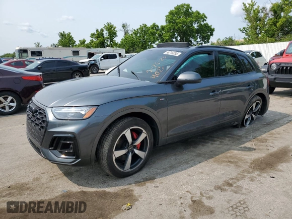 2024 Audi Q5 S line Premium Plus with VIN WA1EAAFY8R2109310, listed as a Copart auction lot 58716035 with Not provided miles and Salvage title. Bid and sale history available at DreamBid. Image 1.