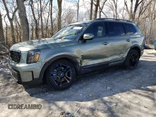 2024 Kia Telluride EX X-Line z VIN 5XYP3DGC2RG559425, wystawiony jako Copart lot #50335365 z przebiegiem 3482 mil mil oraz Szkody całkowita. Historia ofert i sprzedaży dostępna na DreamBid. Obrazek 1.