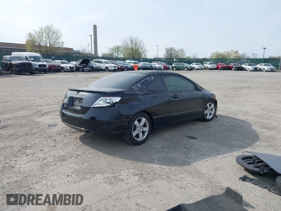 2007 Honda Civic Cpe EX with VIN 2HGFG11877H540775, listed as a IAAI auction lot 42006785 with 190,664 mi miles. Bid and sale history available at carsss.com. Image 4.