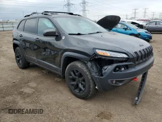 2015 Jeep Cherokee Trailhawk с VIN 1C4PJMBB5FW615179, выставлен на аукционе Copart как лот 54600985 с пробегом 133 724 миль миль и Списание • Salvage title. История ставок и продаж доступна на DreamBid. Изображение 4.