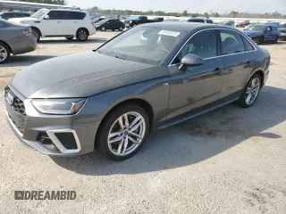 2021 Audi A4 S line Premium with VIN WAUDAAF44MA055417, listed as a Copart auction lot 49493075 with 24,875 mi miles and Salvage Title. Bid and sale history available at DreamBid. Image 1.