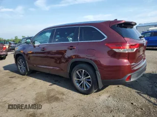 2019 Toyota Highlander SE with VIN 5TDJZRFH3KS983784, listed as a Copart auction lot 62874465 with 56,151 mi miles and Salvage title. Bid and sale history available at DreamBid. Image 2.
