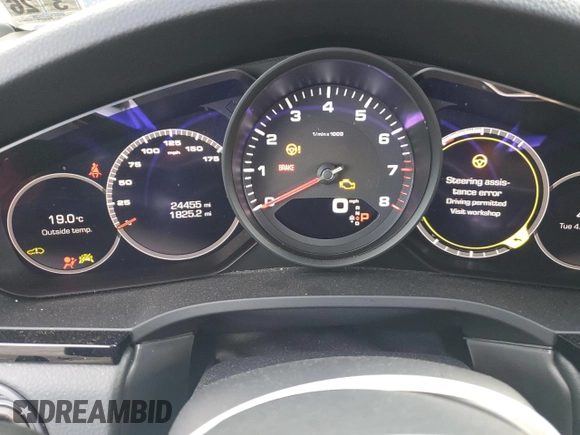 2021 Porsche Cayenne with VIN WP1AA2AY6MDA05024, listed as a Copart auction lot 52023595 with 24,455 mi miles and Salvage title. Bid and sale history available at DreamBid. Image 9.