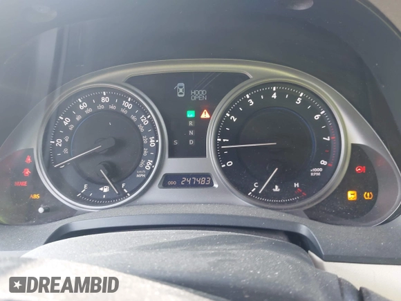 2010 Lexus IS 250 with VIN JTHCF5C23A5038654, listed as a IAAI auction lot 42597794 with 247,483 mi miles and . Bid and sale history available at DreamBid. Image 7.