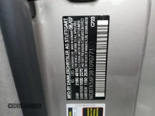 2008 Mercedes-Benz CLK 350 с VIN WDBTK56F38T090771, выставлен на аукционе Copart как лот 51752535 с пробегом Не указан миль и Списание • Salvage title. История ставок и продаж доступна на DreamBid. Изображение 12.