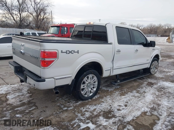 2013 Ford F-150 XL with VIN 1FTFW1ET1DFD50855, listed as a IAAI auction lot 41401837 with 196,003 mi miles. Bid and sale history available at carsss.com. Image 4.