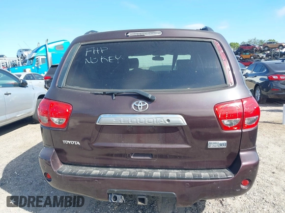 2008 Toyota Sequoia Limited with VIN 5TDZY68A28S001143, listed as a IAAI auction lot 41303569 with 227,803 mi miles and . Bid and sale history available at DreamBid. Image 16.