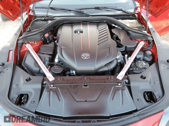 2024 Toyota Supra 3.0 with VIN WZ1DB0G0XRW067010, listed as a Copart auction lot 46919905 with 6,381 mi miles and Salvage title. Bid and sale history available at DreamBid. Image 11.