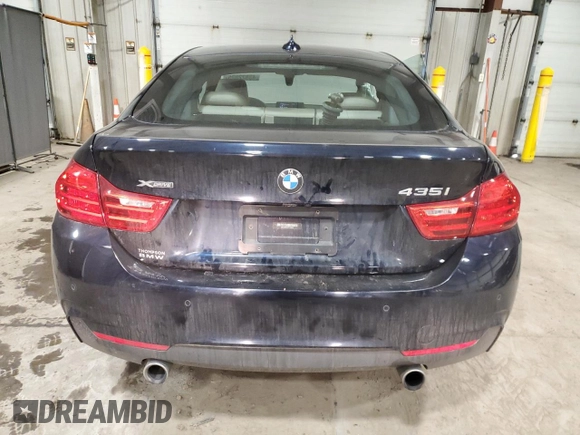 2015 BMW 4 Series 435i xDrive with VIN WBA4B3C55FGV48268, listed as a Copart auction lot 43822075 with 109,949 mi miles and Salvage Title. Bid and sale history available at DreamBid. Image 6.