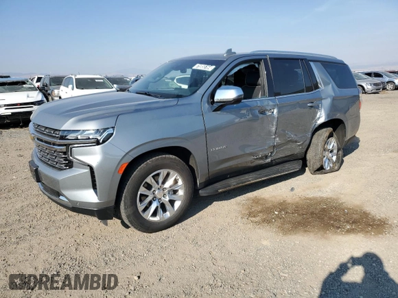 2023 Chevrolet Tahoe Premier с VIN 1GNSCSKDXPR341740, выставлен на аукционе Copart как лот 75955164 с пробегом 53 219 миль миль и Чистый • Clean title. История ставок и продаж доступна на DreamBid. Изображение 1.