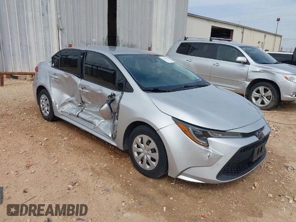 2020 Toyota Corolla L with VIN 5YFDPRAE3LP004632, listed as a IAAI auction lot 41741124 with 46,887 mi miles. Bid and sale history available at carsss.com. Image 1.