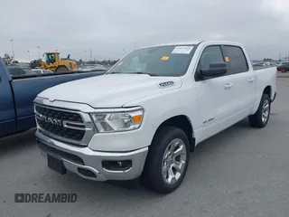 2022 Ram 1500 Big Horn with VIN 1C6SRFFT3NN456823, listed as a IAAI auction lot 42417659 with 5,313 mi miles and . Bid and sale history available at DreamBid. Image 2.